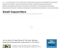 Tablet Screenshot of emailcopywriters.com